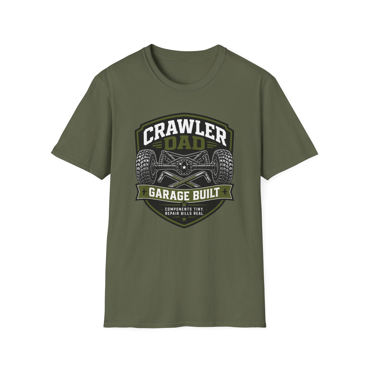 Crawler Dad Garage Built T-Shirt