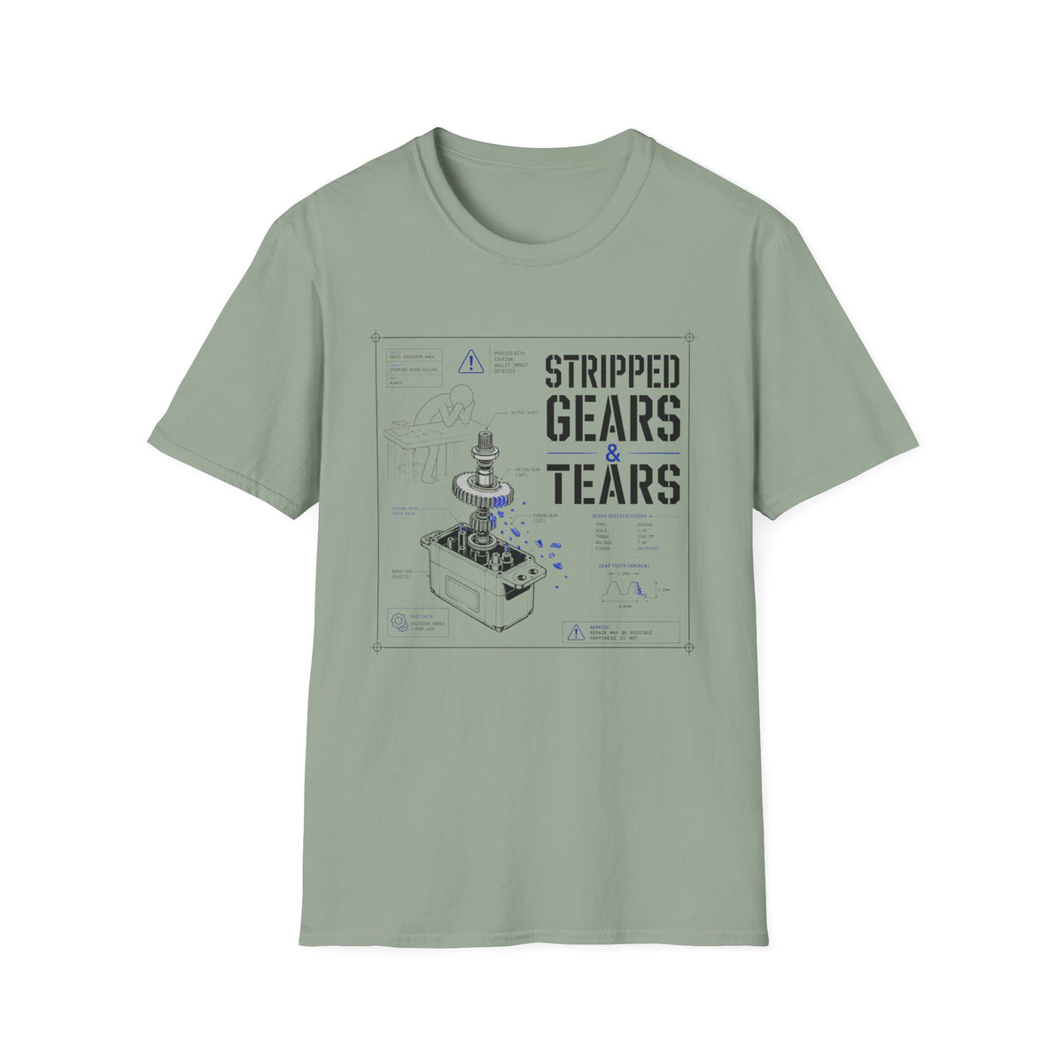 Stripped Gears And Tears T-Shirt