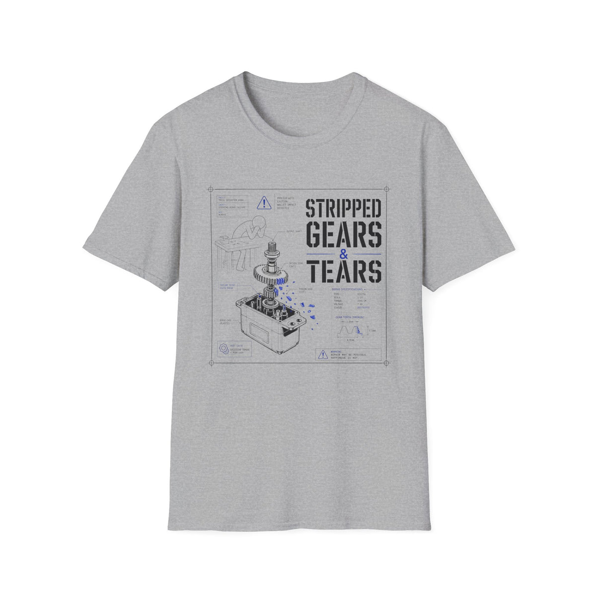 Stripped Gears And Tears T-Shirt