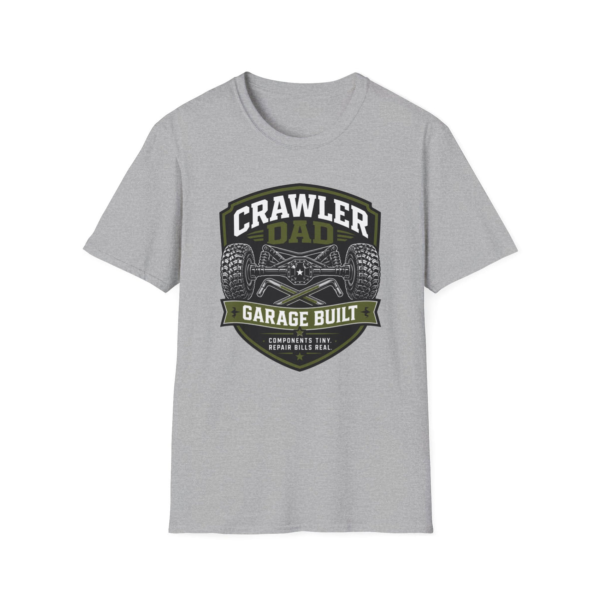 Crawler Dad Garage Built T-Shirt