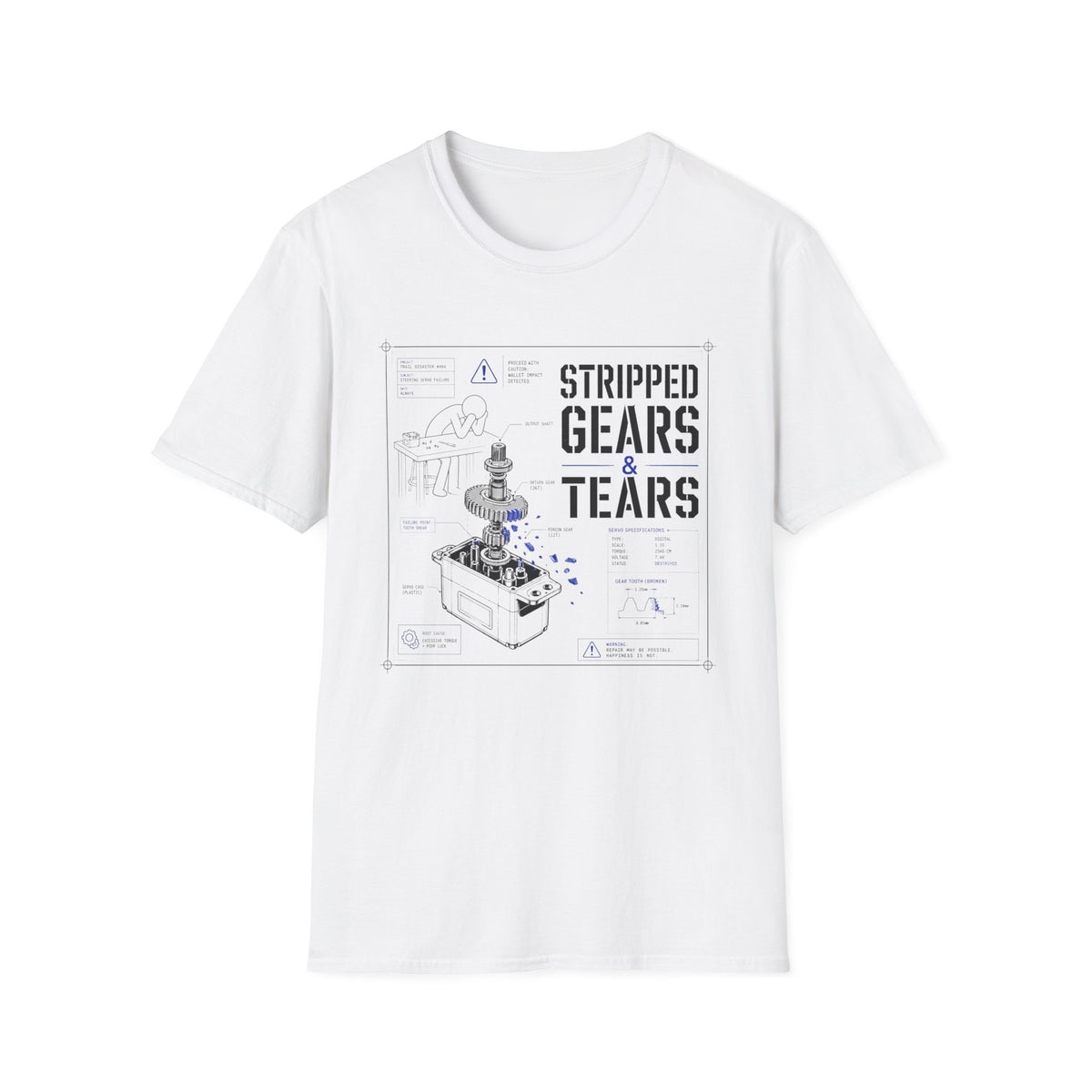 Stripped Gears And Tears T-Shirt